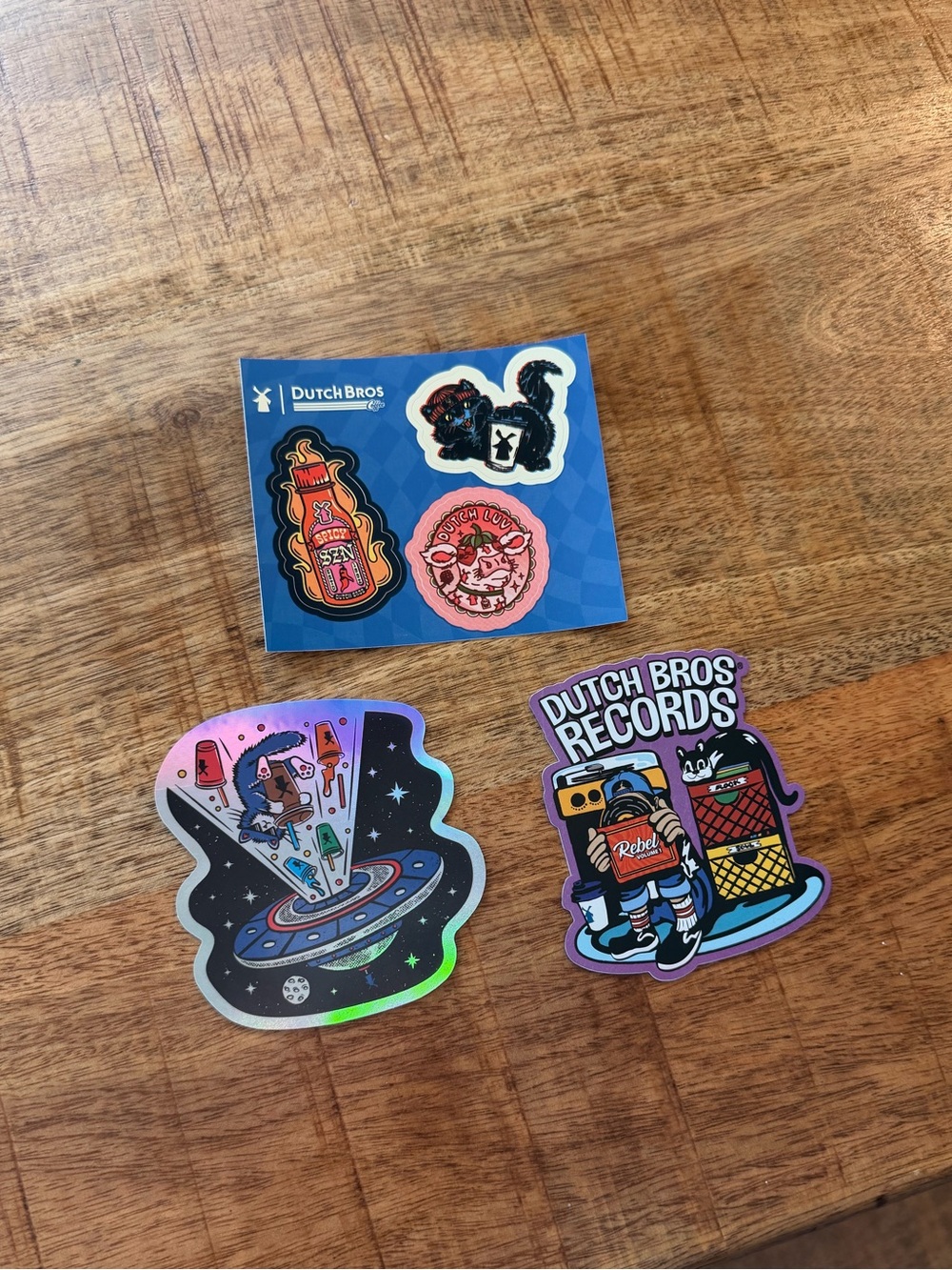 Dutch Bros 3 Sticker Set